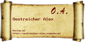 Oestreicher Alex névjegykártya